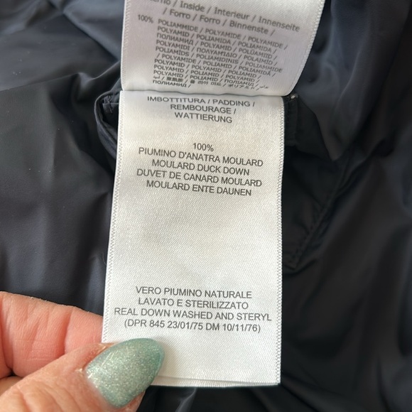 Add Navy Down Pillow Hood Belted Coat - Picture 16 of 16